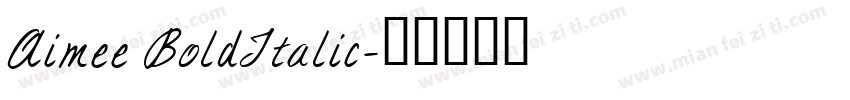 Aimee BoldItalic字体转换